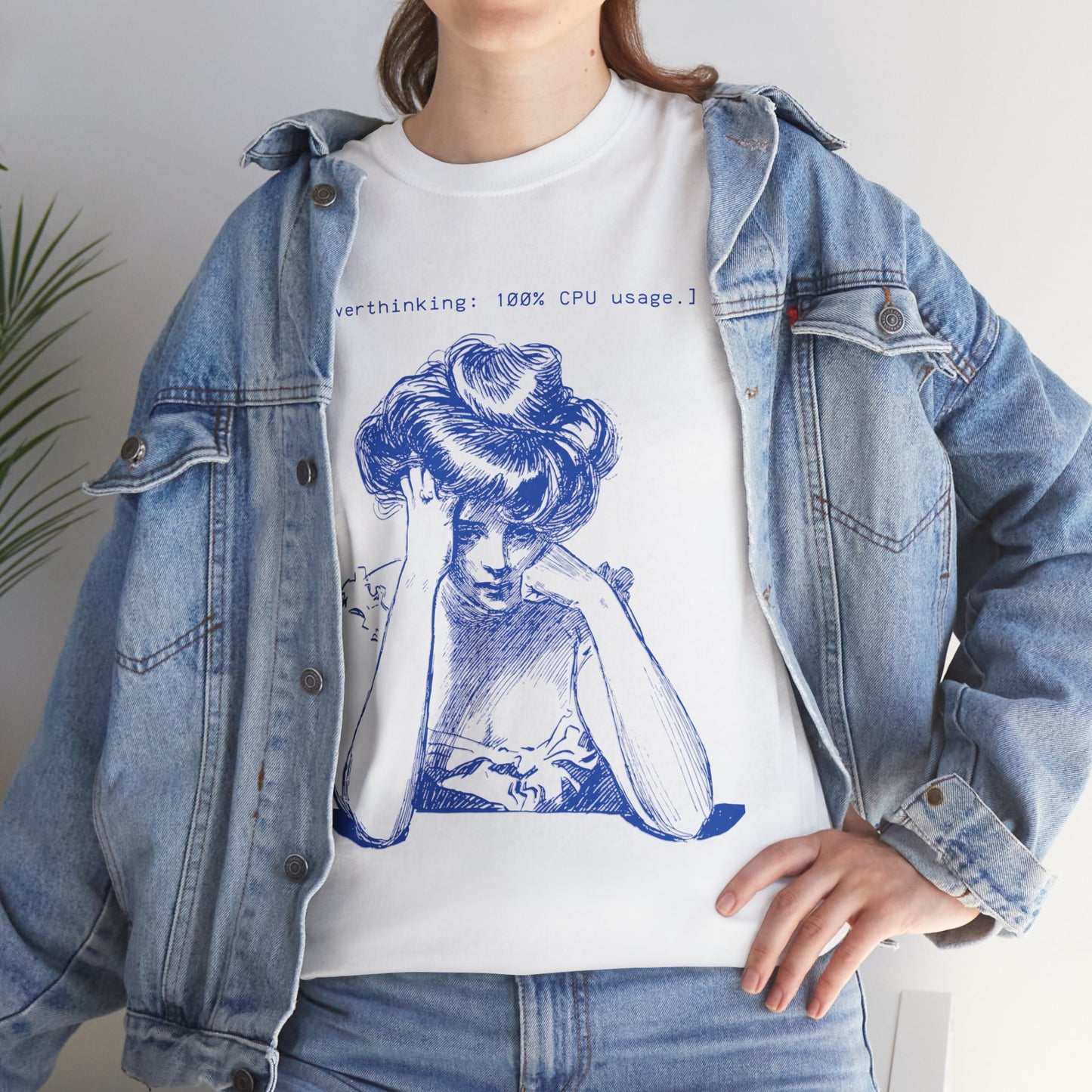 Overthinking - GeekyWit Unisex Heavy Cotton Tee